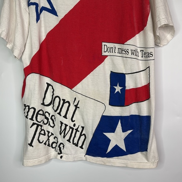 Vintage St Evans Don't Mess With Texas Tshirt Size Large - Picture 3 of 11